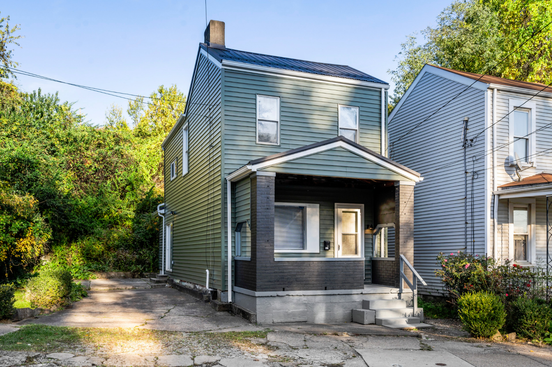 Green sided Pittsburgh rental property — 531 Corey Avenue